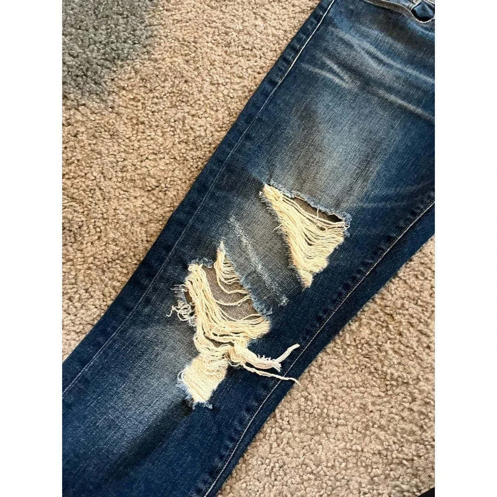 Frame me garçon mid rise distressed‎ jeans size 26